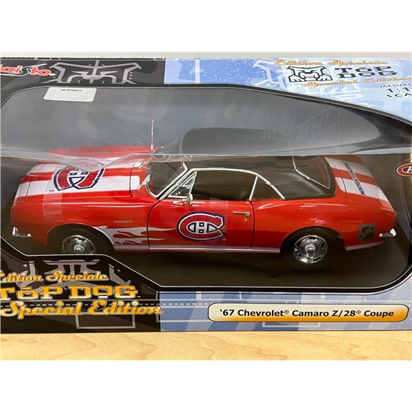 1967 Chevrolet Camaro Z/28 Montreal Canadians NHL Edition Maisto Top Dog 1/18