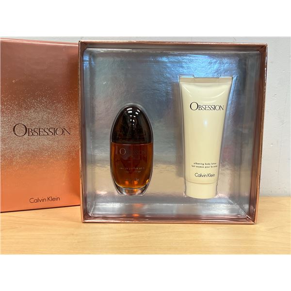 Obsession Calvin Klein Eau De Parfum Spray & Silkening Body Lotion - see all photos
