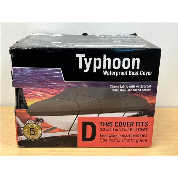 New Typhoon Waterproof Boat Cover - see photos for size and details