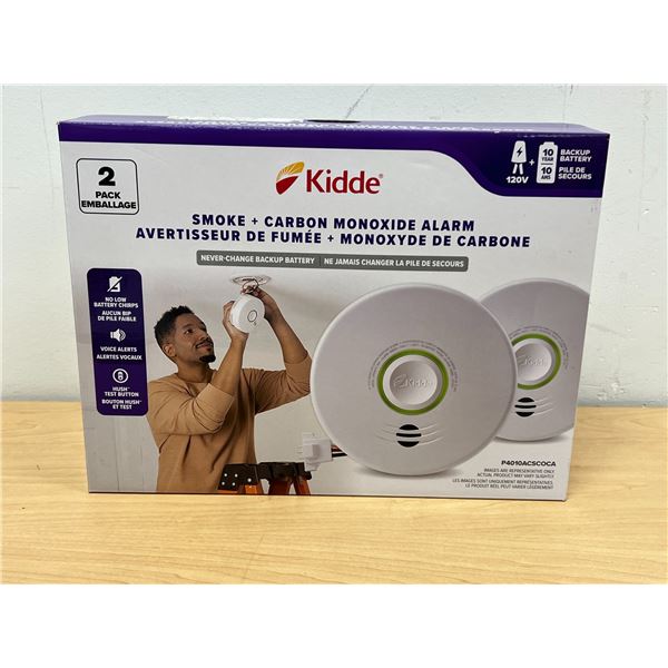 2 New Sealed Kidde Smoke Carbon Monoxide Alarms - see all photos