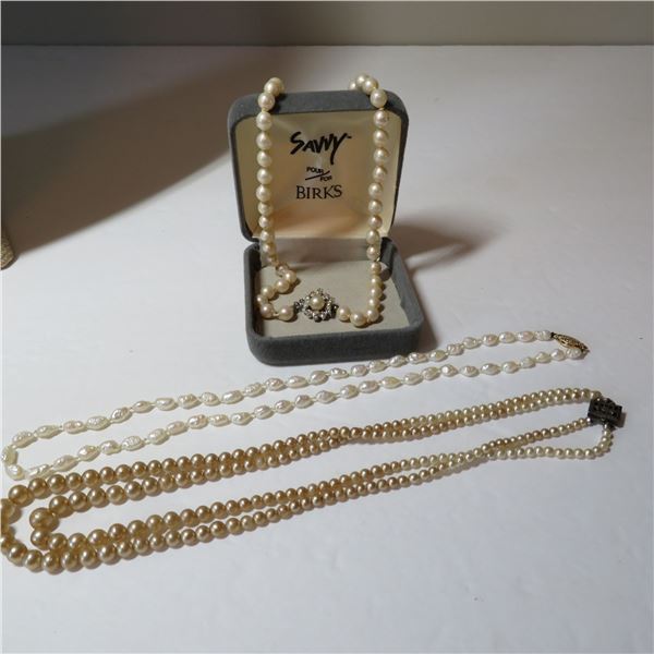 Vintage High End Pearl Jewelery - see description and pictures