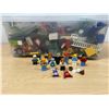 Image 1 : Lot of Lego Pieces & Minifigs as pictured - container approx: 16x10 and 6"T
