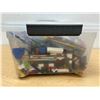 Image 4 : Lot of Lego Pieces & Minifigs as pictured - container approx: 16x10 and 6"T