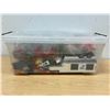 Image 5 : Lot of Lego Pieces & Minifigs as pictured - container approx: 16x10 and 6"T