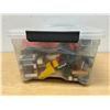 Image 6 : Lot of Lego Pieces & Minifigs as pictured - container approx: 16x10 and 6"T