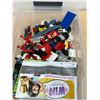 Image 8 : Lot of Lego Pieces & Minifigs as pictured - container approx: 16x10 and 6"T