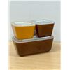 Image 2 : 3 Pyrex Refrigerator Fridge Dishes & Lids - Largest 1.5 Pt. - nice overall