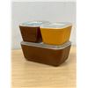 Image 3 : 3 Pyrex Refrigerator Fridge Dishes & Lids - Largest 1.5 Pt. - nice overall