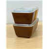 Image 4 : 3 Pyrex Refrigerator Fridge Dishes & Lids - Largest 1.5 Pt. - nice overall