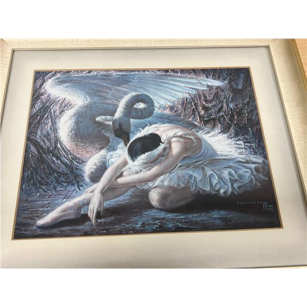 Tretchikoff Print - nicely framed - approx: 16.5x14" - see all photos