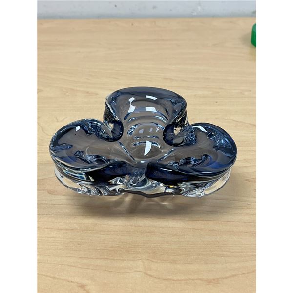 Chalet / Lorraine Art Glass Ashtray - nice - approx: 6.5"W 2.5"T - see all photos