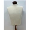 Image 2 : Vintage Wooden Base Mannequin Bust Display Piece - 34.5"T 16"W