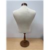 Image 6 : Vintage Wooden Base Mannequin Bust Display Piece - 34.5"T 16"W
