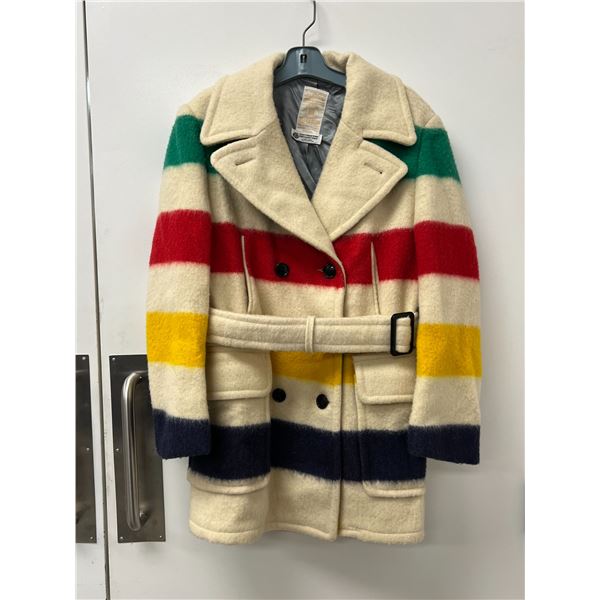 Vintage Hudson's Bay Point Blanket Coat - Tag says M approx 19.5" across shoulders - see all photos