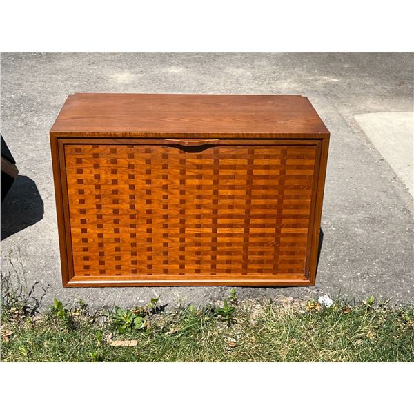 Mid Century Teak Cabinet with Interior Drawers - likely for Cado or similar wall unit