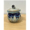 Image 1 : Signed Kathryne Koop Art Pottery Lidded Jar / Sugar Bowl - Approx: 4"W 5"T