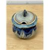 Image 2 : Signed Kathryne Koop Art Pottery Lidded Jar / Sugar Bowl - Approx: 4"W 5"T