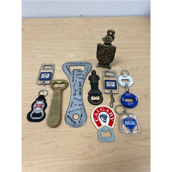 Lot of 11 Mostly Vintage Bottle Openers - see all photos