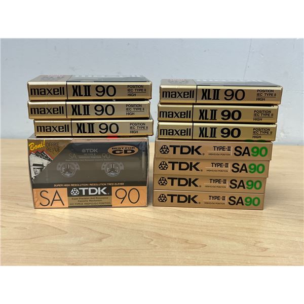 15 Type II New Sealed Blank Cassette Tapes - see pics