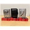 Image 1 : 3 Sony Walkman Portable Audio Players & Blank Cassettes - see photos, not tested