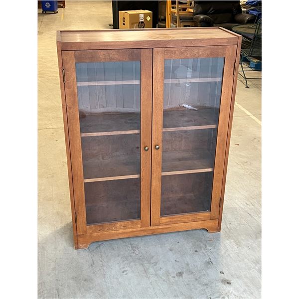 Vintage Two Door Bookcase with Adjustable Shelves - Approx: 36x12" & 48"T