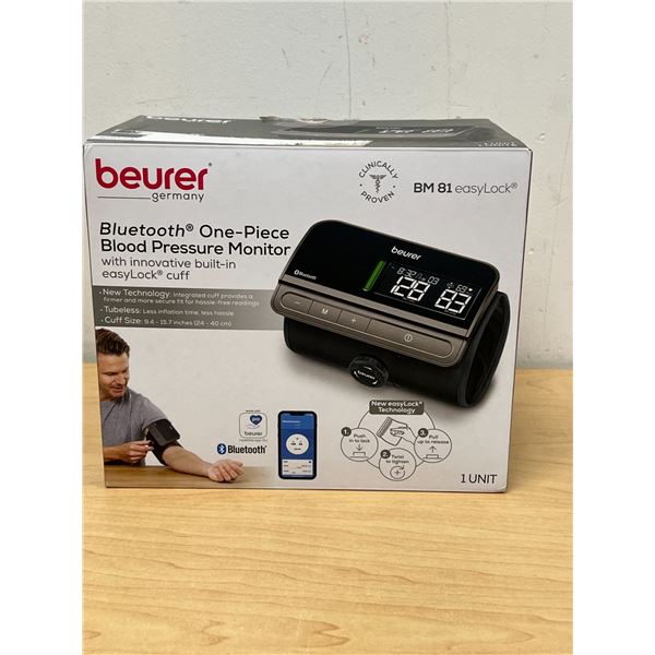 Beurer Germany Bluetooth Blood Pressure Monitor - looks new, open box - see all photos