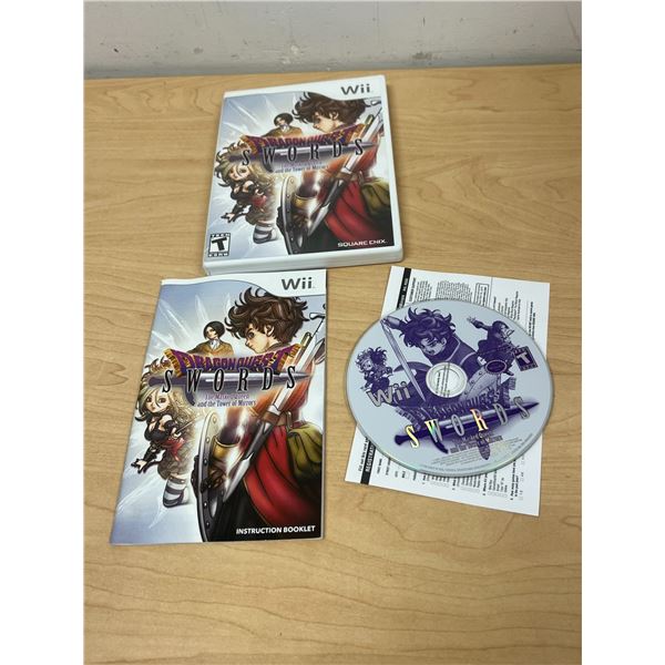 Nintendo Wii Dragon Quest Swords - nice condition - see all photos