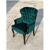 Image 1 : Modern Green Button Tufted Arm Chair