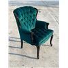 Image 5 : Modern Green Button Tufted Arm Chair