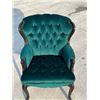Image 6 : Modern Green Button Tufted Arm Chair