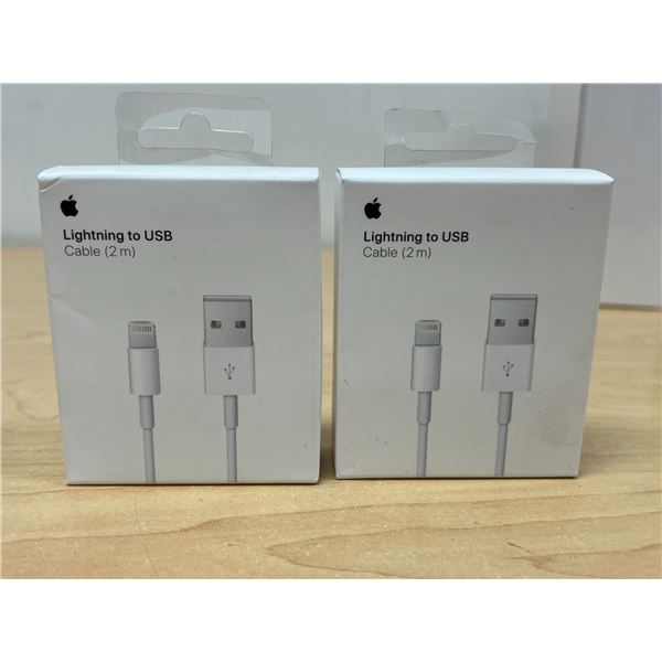 2 New Apple Lightning to USB Cables - see all photos