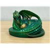 Image 1 : Signed Melody Pena Windstone Editions (N. Hollywood, CA) Coiled Dragon 4"W 2.5"T
