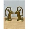 Image 5 : Vintage Brass Gazelle / Ibex Bookends - Approx: 7.25"T
