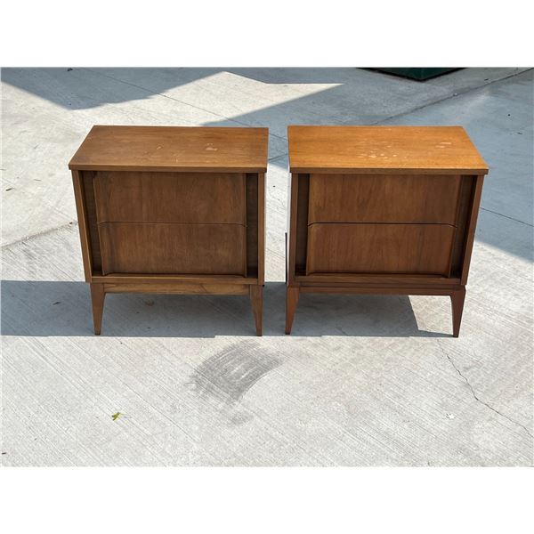 2 Mid Century Night stands / Tables - see all photos - Approx: 22.5x14" & 23.75"T