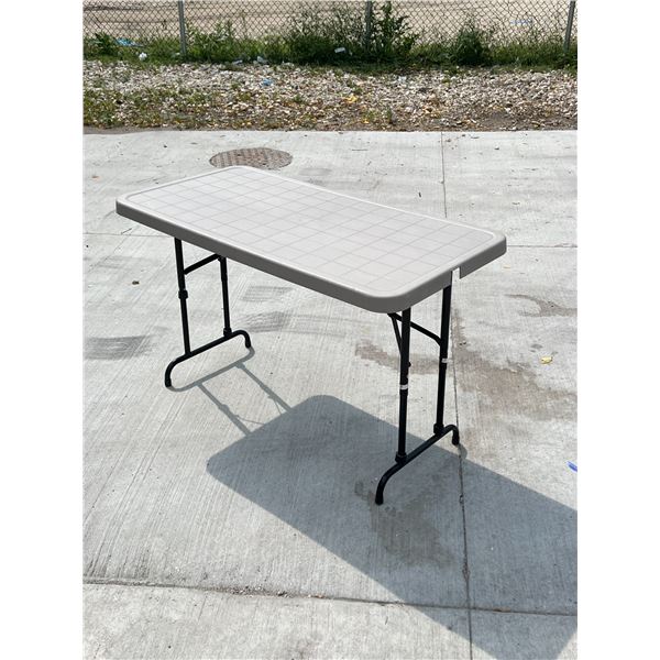 Folding Table - Adjustable Height - Approx: 48x23.5"