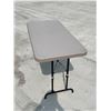 Image 3 : Folding Table - Adjustable Height - Approx: 48x23.5"