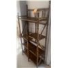 Image 2 : Vintage Bamboo Stunning Multi-Level Shelf  One of a Kind!   25"x13"x35"tall