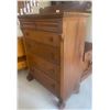Image 2 : Antique Chestnut Chest of Drawers (6 Drawers) Read Attached Letter 38"x22"x62"tall