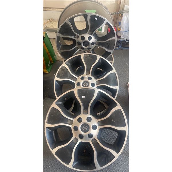 Four Six-Bolt Pattern Rims For A Harley Davidson F150 Truck  22x9.0+44mm