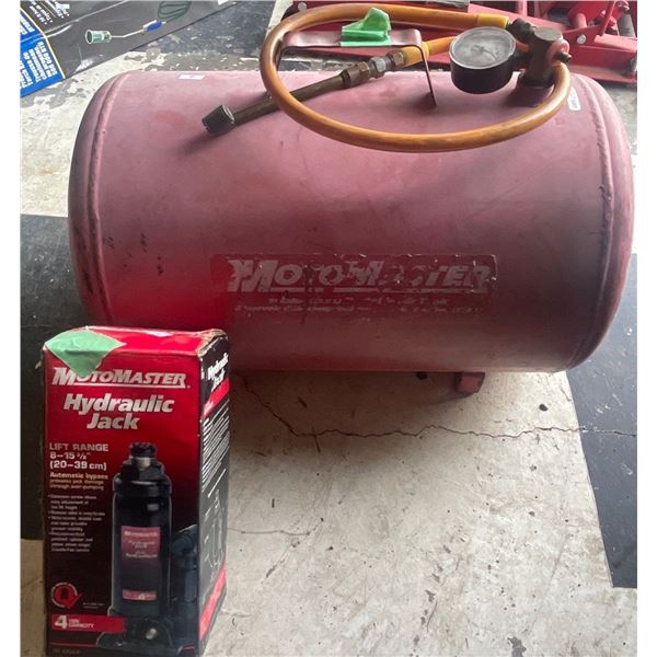 Motomaster 5 Gallon Portable Air Tank/Compressor & Hydraulic Jack