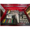 Image 11 : Dual Leveled Mastercraft Large Full Tool Box on Wheels   Screwdrivers, Wrenches, Allen Keys +++