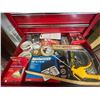 Image 12 : Dual Leveled Mastercraft Large Full Tool Box on Wheels   Screwdrivers, Wrenches, Allen Keys +++