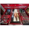 Image 9 : Dual Leveled Mastercraft Large Full Tool Box on Wheels   Screwdrivers, Wrenches, Allen Keys +++