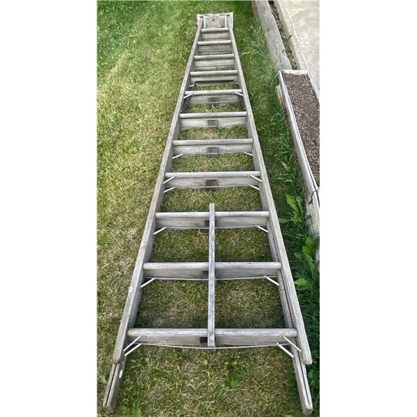 Large Wooden Vintage Ladder