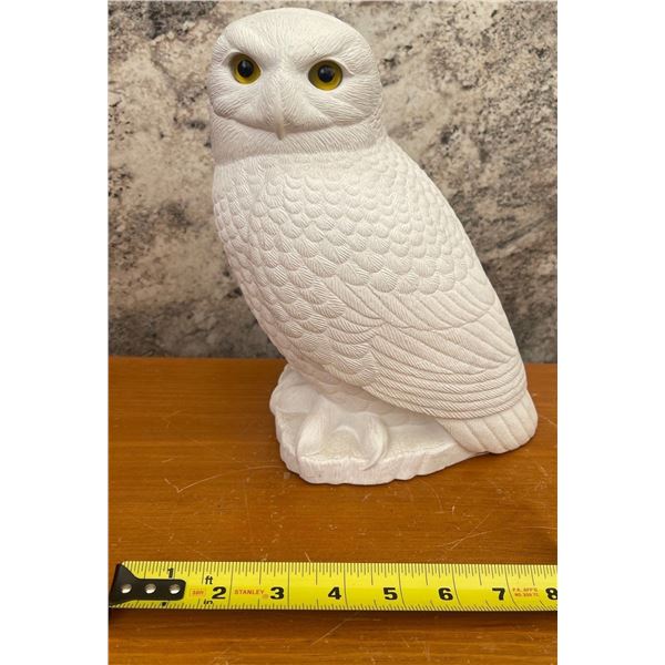 Snowy White Owl with Lifelike Eyes