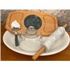 Image 1 : Serving Platters and Cover with Marble Rolling Pin