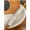 Image 3 : Serving Platters and Cover with Marble Rolling Pin