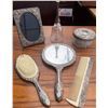 Image 1 : Elegance Silver Plated Brush, Comb, Mirror, Bell, Frame and Powder Dish