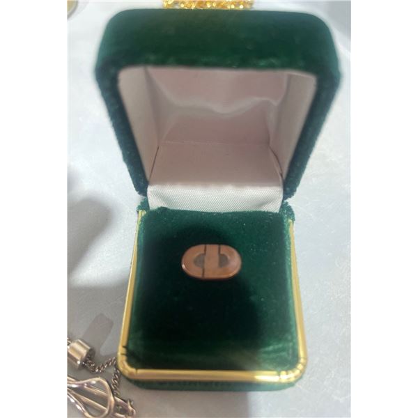 Wood Jewelery Box w/ Costume Jewelery Collection