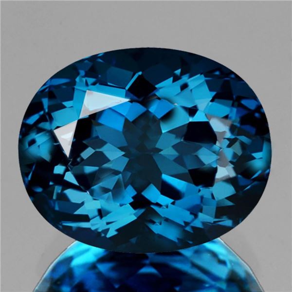 Natural Intense London Blue Topaz {Flawless-VVS}